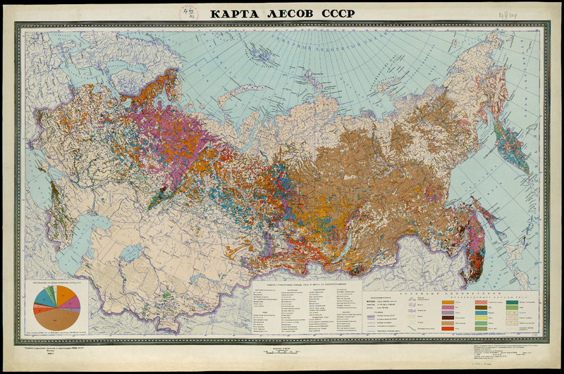 Карта Лесов СССР