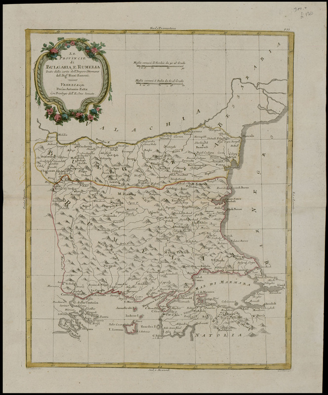 Le Provincie di Bulgaria e Rumelia: Tratte dalla carta del l'Impero Ottomano