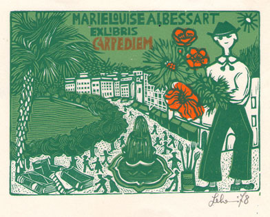 Exlibris Marie Louise Albessart
