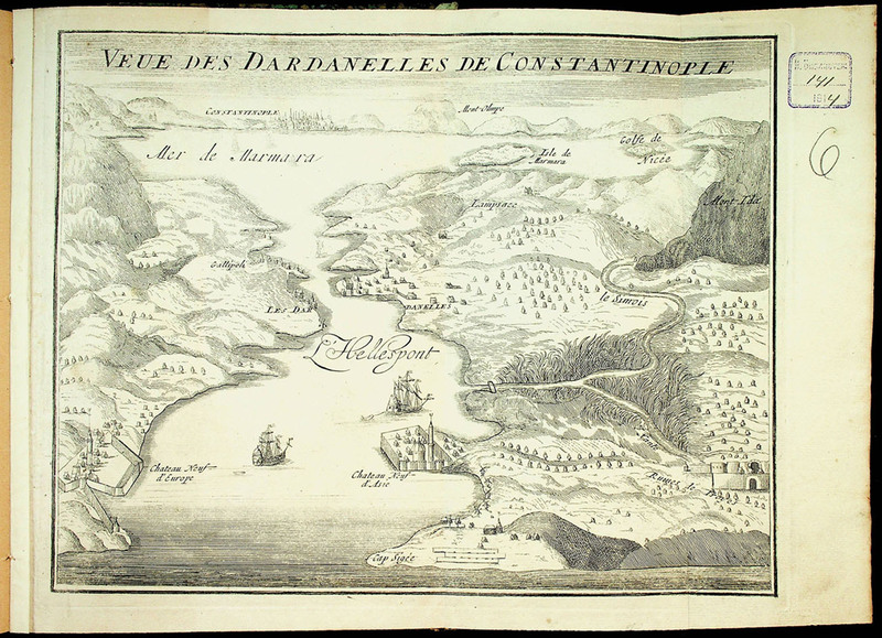 Veue des Dardanelles de Constantinople