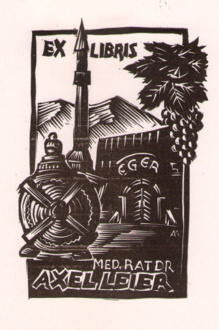 Exlibris med. rat dr. Axel Leier