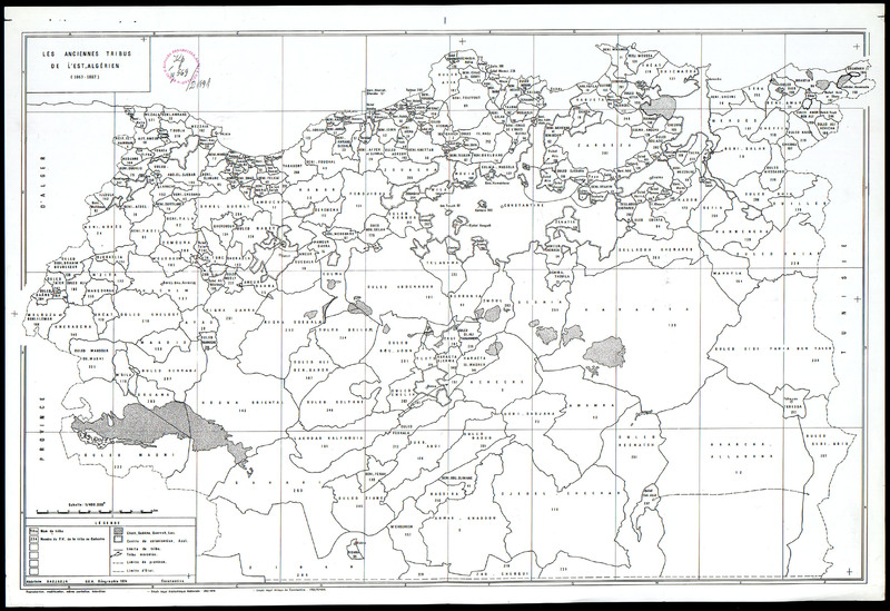 Les anciennes tribus de L' Est-Algerien: 1863 -1887