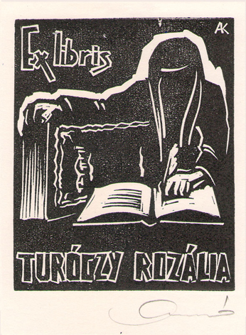 Exlibris Turoczy Rozalia