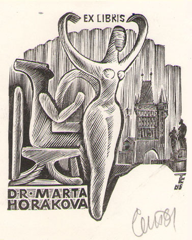 Exlibris dr. Marta Horakova