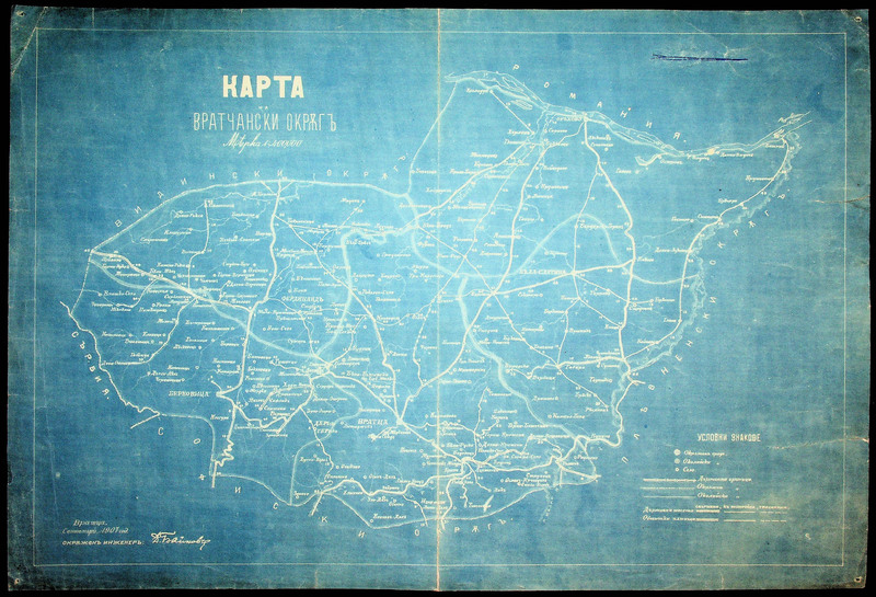 Карта на Врачански окръг