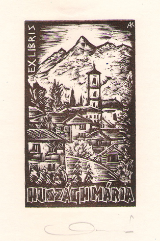 Exlibris Huszagh, Maria