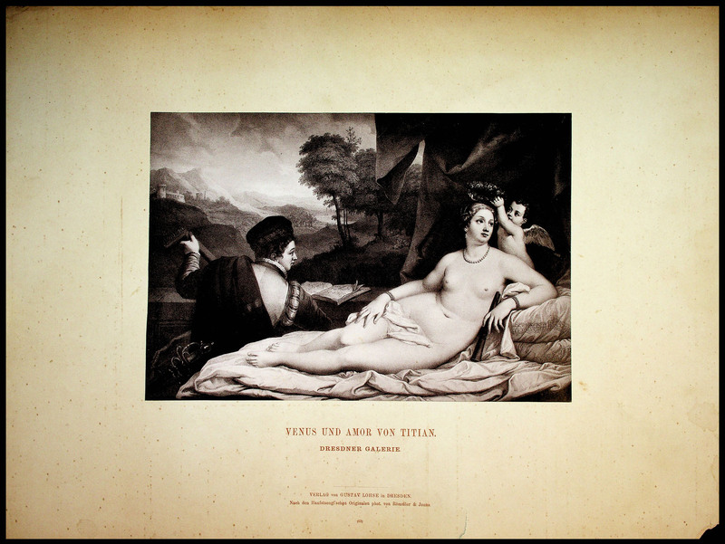 Venus und Amor von Titian