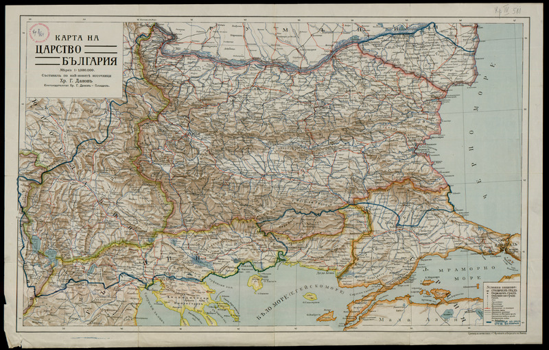 Карта на царство България