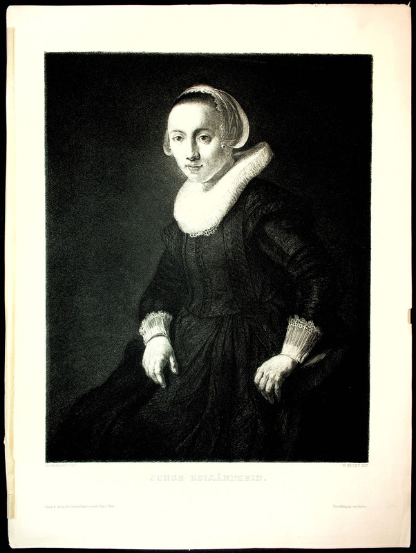 Junge Hollanderin von Wilhelm Hecht, nach Rembrandt