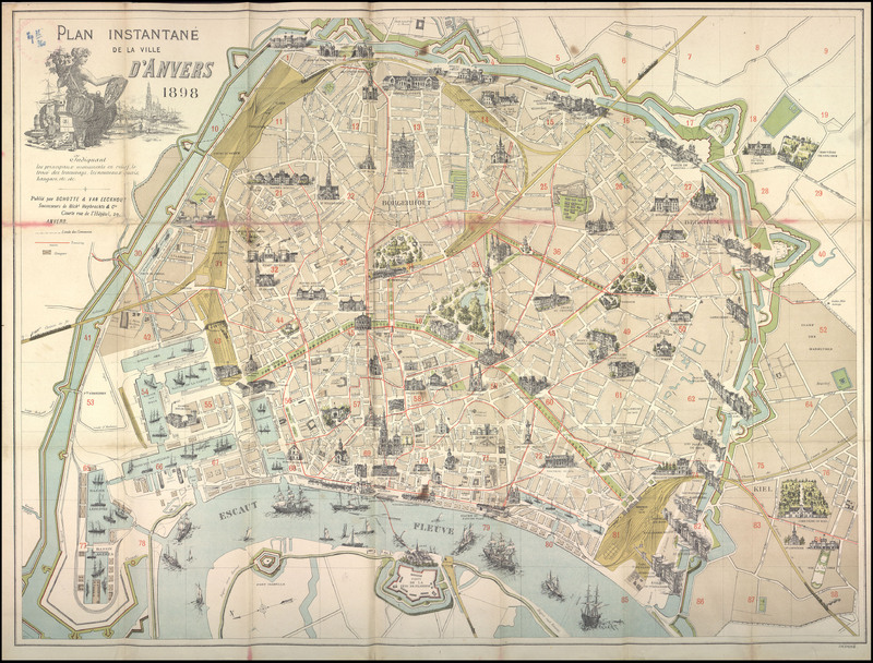 Plan instantane de la ville d'Anvers