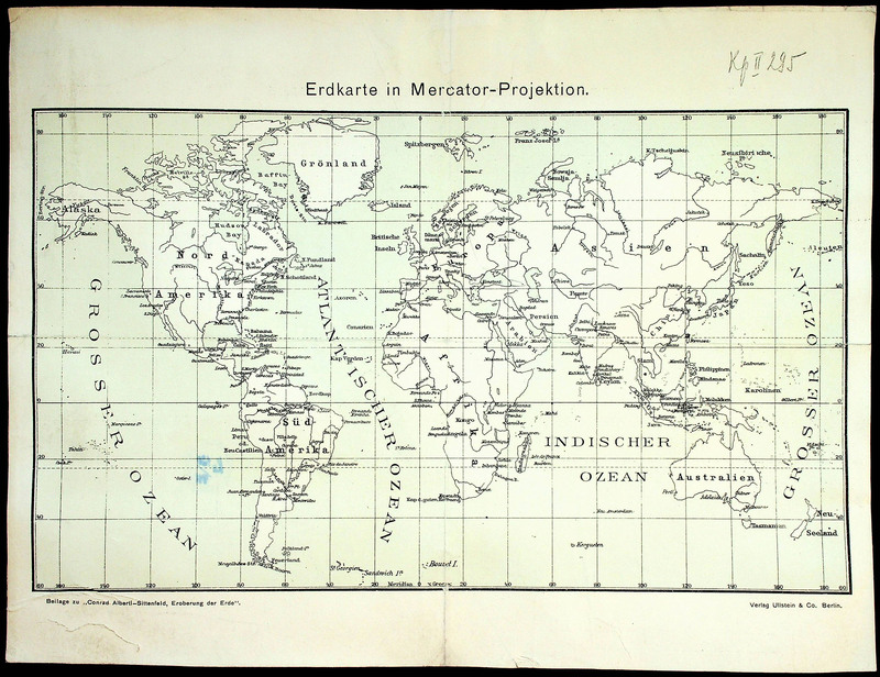 Erdkarte in Mercator - Protection
