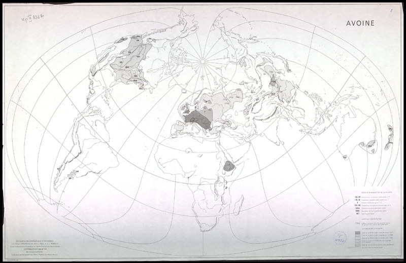 Atlas des cultures vivrieres [само карти, без текст]
