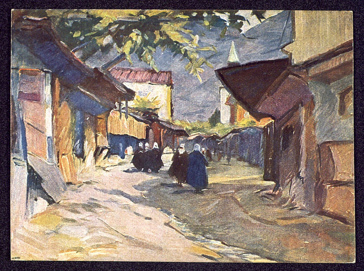 Rue a Karlovo Bulgarie. Улица в Карлово