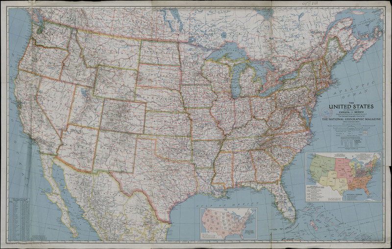 The United States and adjoining portions of Canada And Mexico