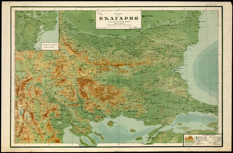 Карта на България и съседните земи