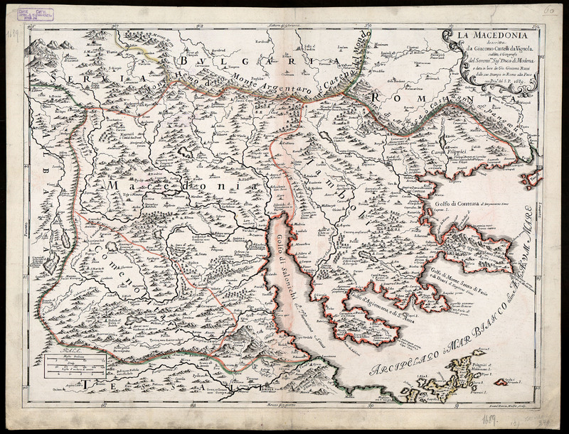 La Macedonia descritta Da Giacomo Cantelli da Vignola suddito e Geografo del Serenis, Duca di Modena e data in luce da Gio.Giacomo Rossi dalle sue stampe