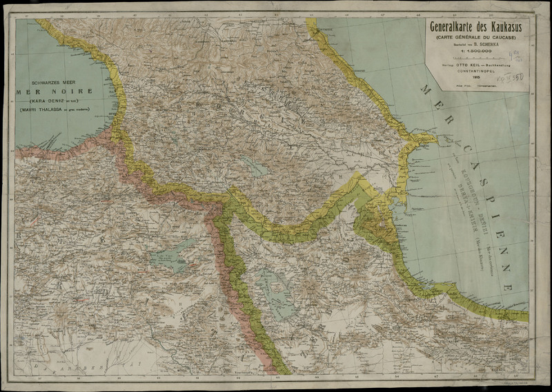 Generalkarte des Kaukasus