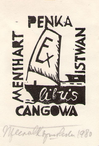 Exlibris Penka Gangowa, Istwan Menihart