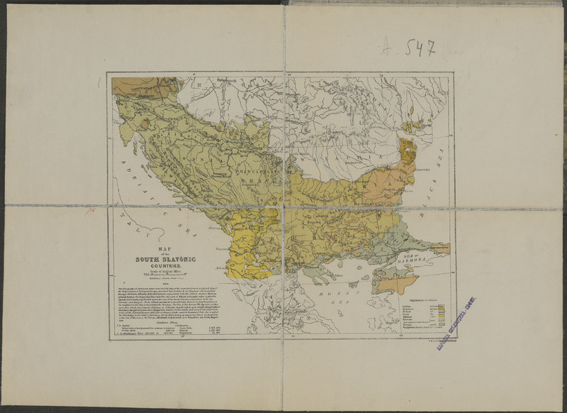 Map of the south slavonic countries