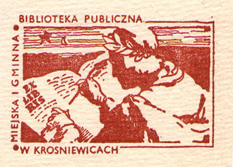 Exlibris Miejska i gminna biblioteka publiczna w Krosniewicach