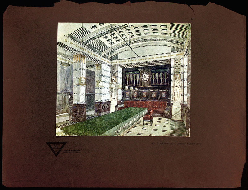 Moderne Bauformen. Interiors, details in the club with R. Beauclair
