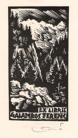 Exlibris Galambos Ferenc