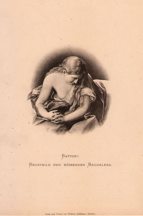 Brustbild der bussenden Magdalena