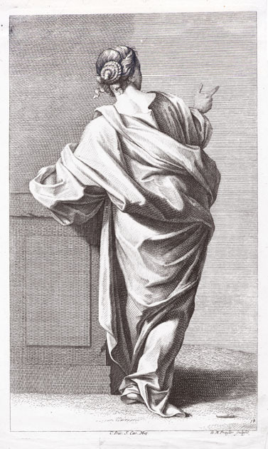 Figure study, robed figure