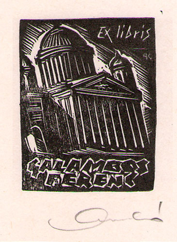Exlibris Galamoos Ferenc