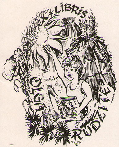 Exlibris Olga Rudzite