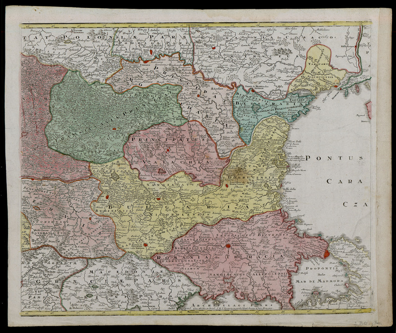 [Tabula Synoptica Totius Fluminis Danubii в Fontibus Usque Ad Ostia in qua omnes regiones, quas perfluit et amnes, quos recipit, Imprimis Integrum Hungariae Regnum, Principat. Transilvaniae, Moldaviae, Walachiae, Archiducatus Austriae, Regna et Ducat. St