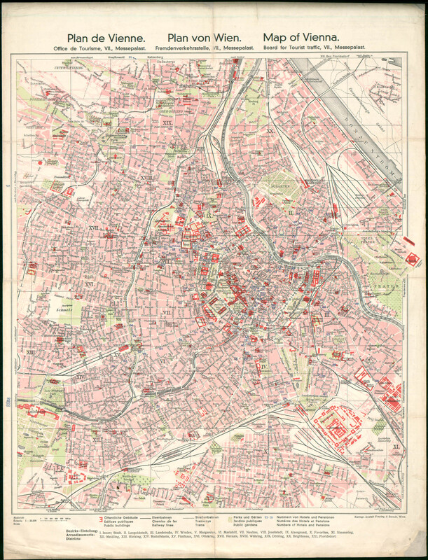 Plan von Wien=Plan de Vienne=Map of Vienna