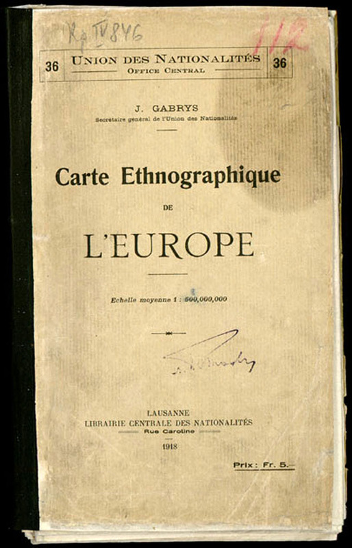 Carte ethnographique de l'Europe
