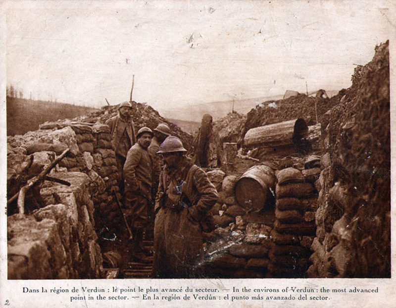 Dans la region de Verdun: le plus avance du sector