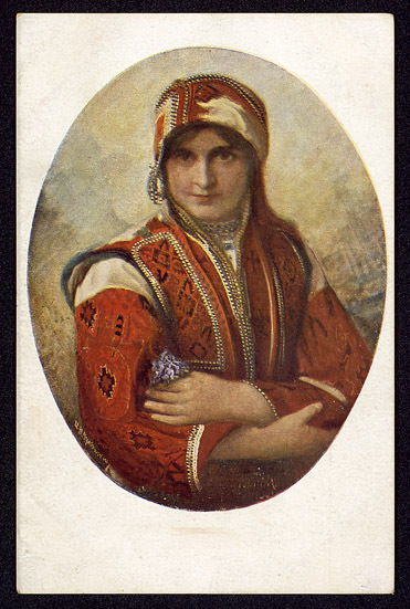 Млада македонка. Jeune macedonienne. Junge Mazedonierin