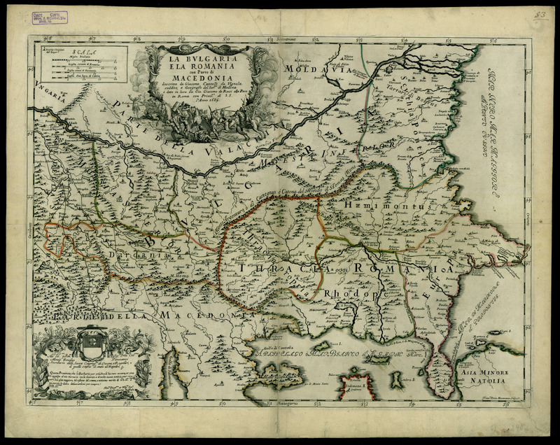 La Bulgaria e la Romania con Parte di Macedonia