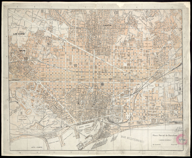Plano parcial de Barcelona