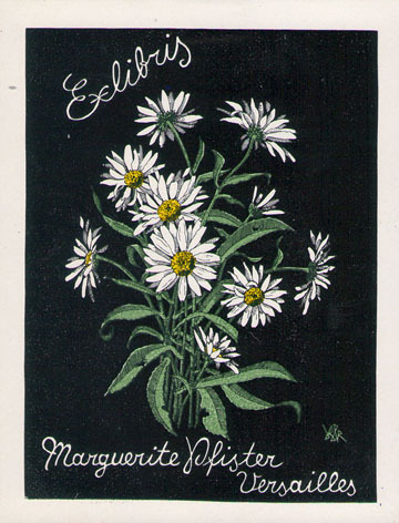 Exlibris Marguerite Phister. Versailles