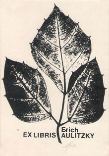 Exlibris Maria Erich Aulitzky