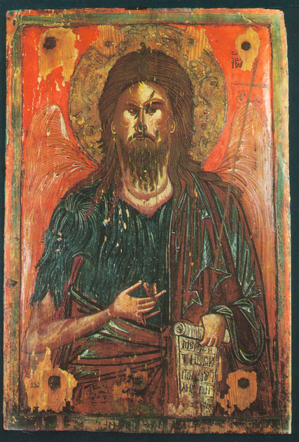 St John the Baptis a 17 th century icon