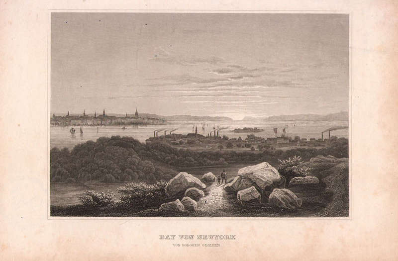 Bay Von Newyork. Von Hoboken Gesehen