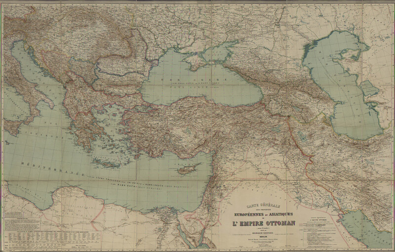 Carte generale des provinces europeennes et asiatiques de L`Empire Ottoman (sans l`Arabie)