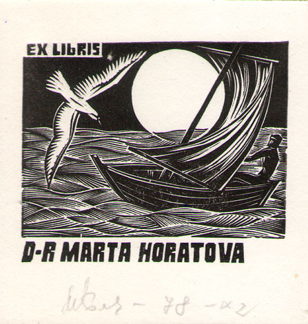 Exlibris d-r Marta Horatova