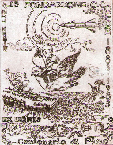 Exlibris Fondazione C. Collodi 1883 - 1983