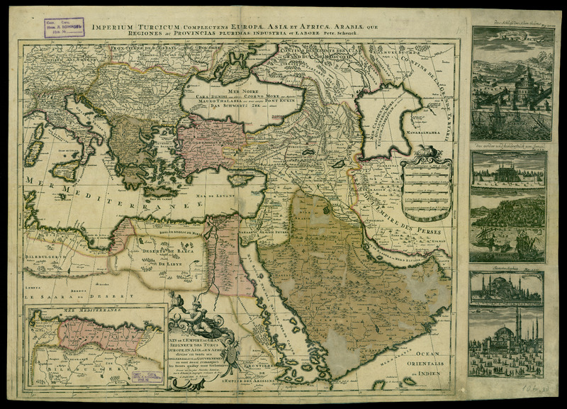 Imperium Turcicum Complectens Europae, Asiae, et Africae, Arabiae que Regiones ac Provincias Plurimas Industria et Labore . . . [shows Cyprus]