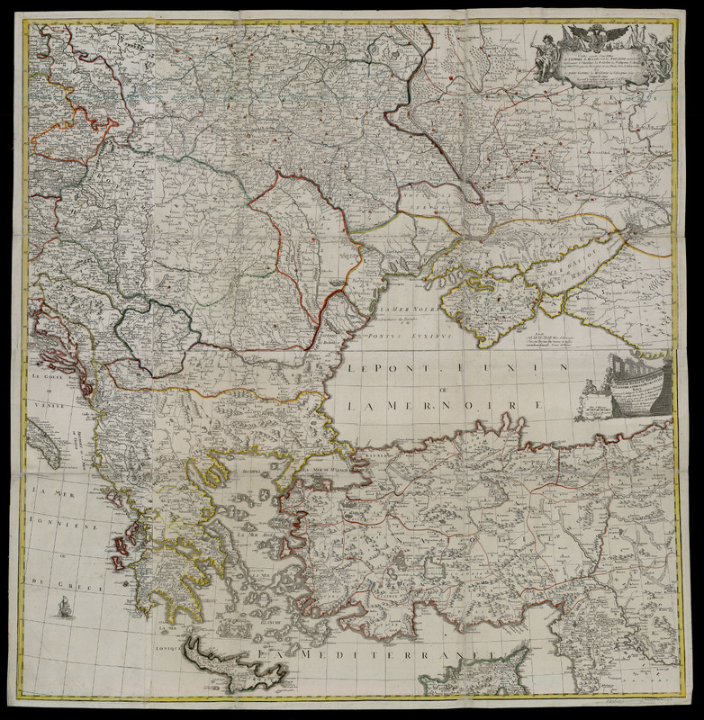 Carte exacte d'une Partie de L'Empire de Russie et de la Pologne meridionale renfermant l'Ukraine, la Podolie, la Volhynie, la Rusfie, la petite Pologne, la Mazovie, et une Partie de la Lithuanie avec la petite Tartarie la Moldavie la Valaquie et la Tray