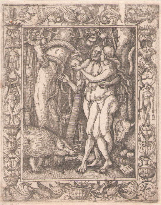Adam and Eve, after Albrecht Durer