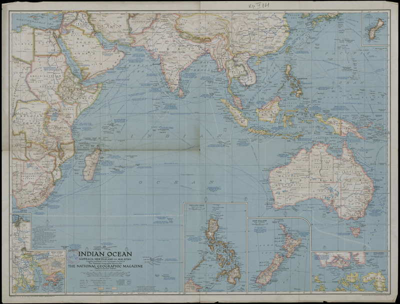 Indian ocean including Australia, New Zealand and Malaysia