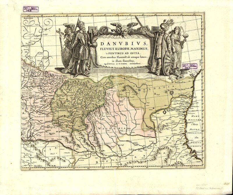 Danubius fluvius Europae maximus, a fontibus ad Оstia, Сum omnibus Fluminibus, ab utroque latere in illum fluentibus