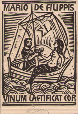 Exlibris Mario de Filipps